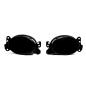 Preview: Nebelscheinwerfer Satz, schwarz smoke (83183), Mercedes-Benz CL203, W204, W211, W463